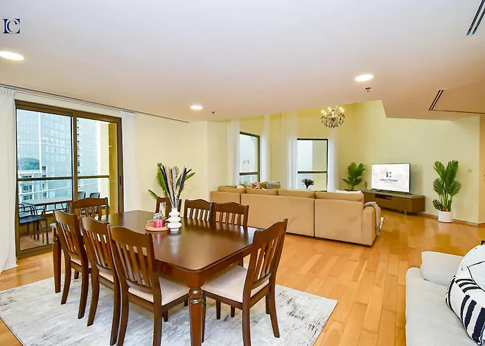 Luxury Escapes - Amazing Sea View - 4 Bedrooms Apt With Maids Room In Jbr